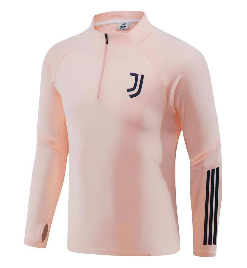 Miami Home Pink Half-Zip Long-Sleeved Football Training Suit Suit Light Board Adult Sportswear - Image 1